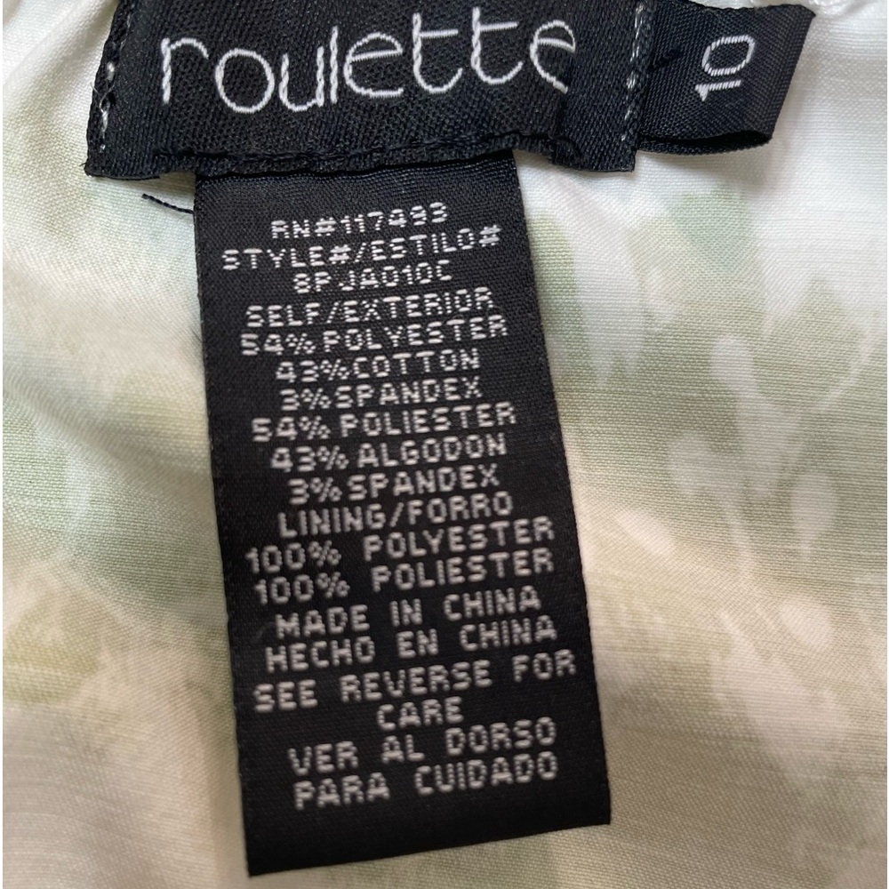 Sz 10 Roulette Green & White Dress - Picture 3 of 5